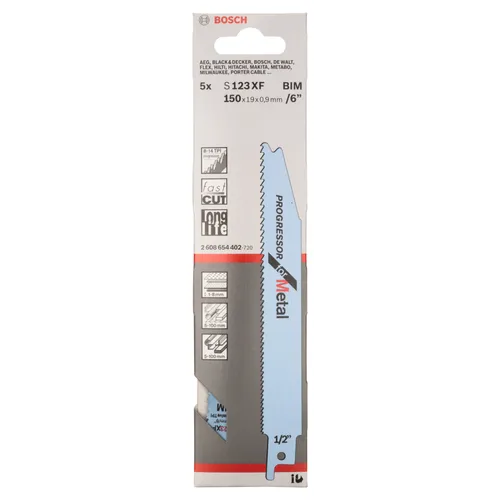 Tigersågblad S 123 XF Metall 150 mm, 5-pack