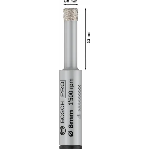 Diamantborr Pro Ceramic, 8 mm