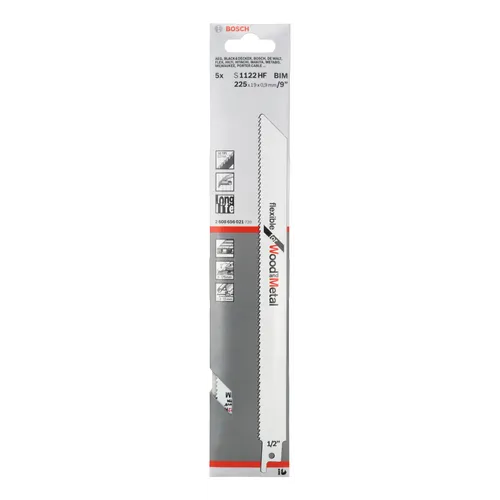 Tigersågblad S 1122 HF Trä/Metall 225 mm, 5-pack