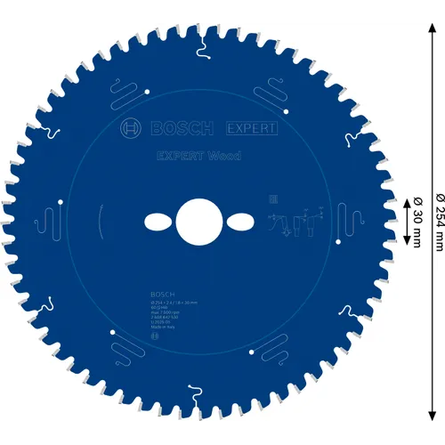 Cirkelsågklinga Expert Trä 254/30 mm, 60T