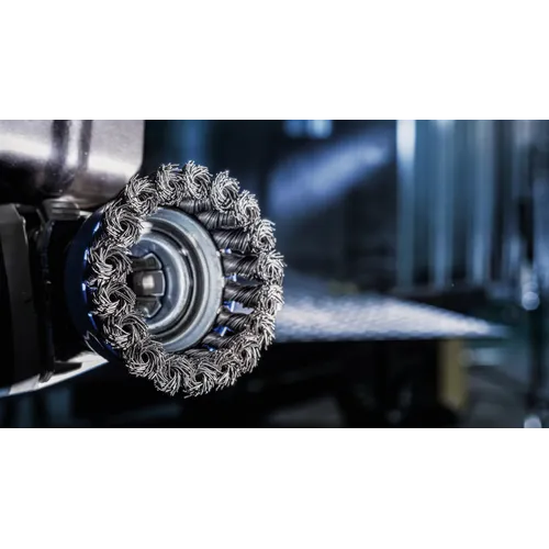 Ståltrådsborste X-LOCK Metall Ø 75 mm, Virad tråd