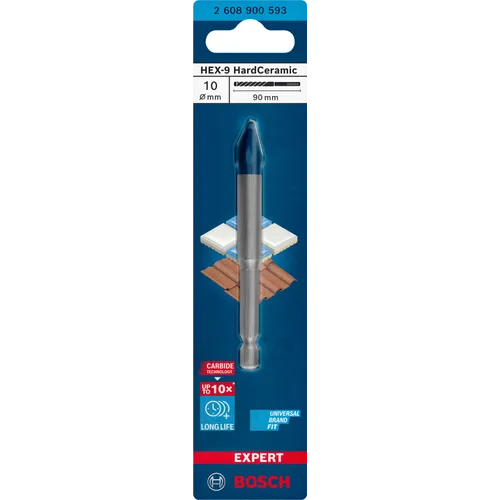 Kakel- & Klinker borr HEX HardCeramic 10x90 mm