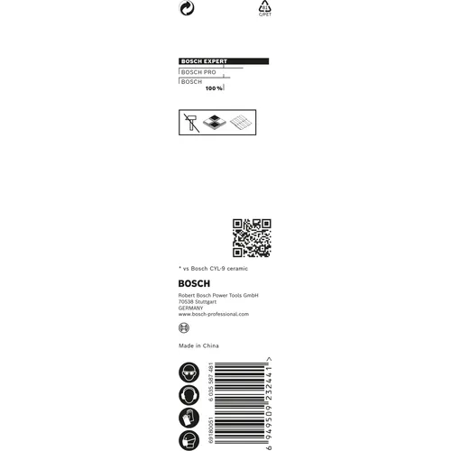 Kakel- & Klinker borr HEX HardCeramic 8x90 mm