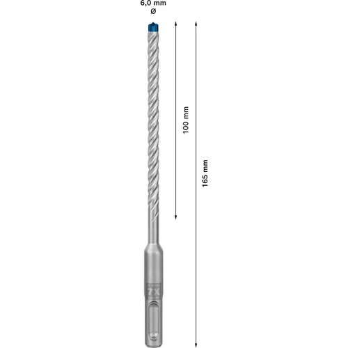 Hammarborr Expert SDS Plus-7X 6x100/165 mm