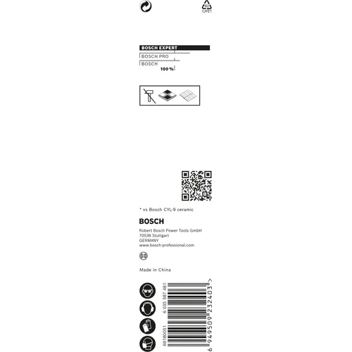 Kakel- & Klinker borr HEX HardCeramic 4x90 mm