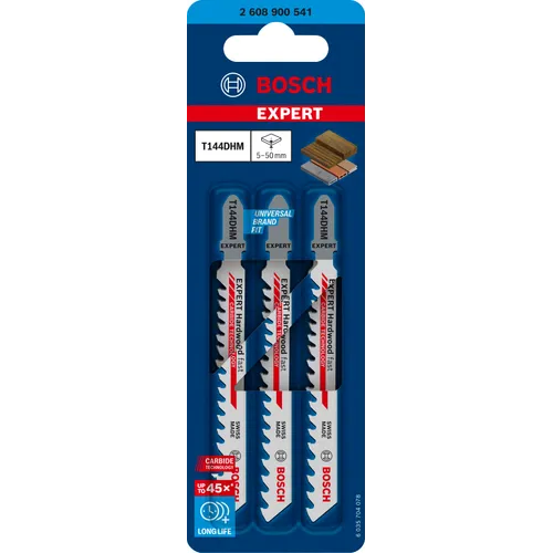 Sticksågblad T 144 DHM Trä/Kompositträ 100 mm, 3-pack