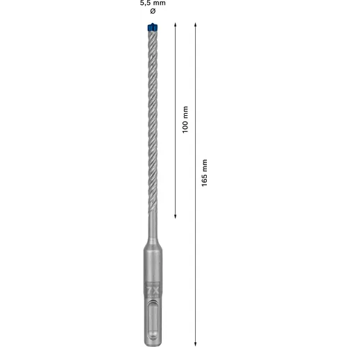 Hammarborr Expert SDS Plus-7X 5,5x100/165 mm