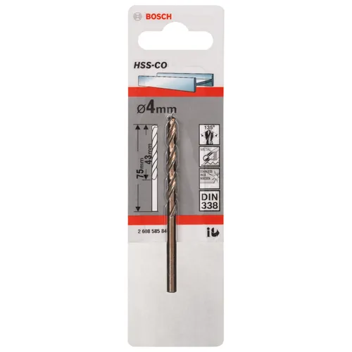 Metallborr HSS-CO 4,0x43/75 mm, 1-pack