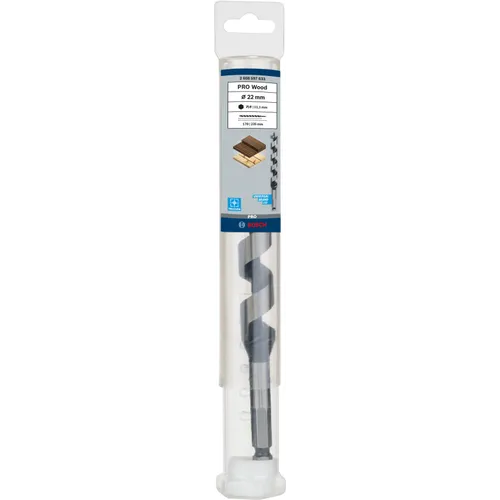 Träspiralborr, sexkantsskaft 22x170/235 mm, 1-pack