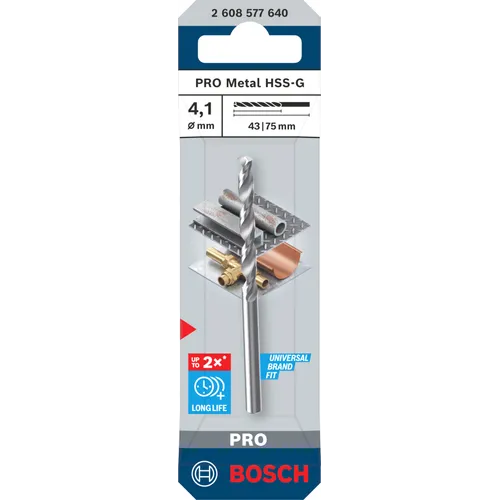 Metallborr PRO HSS-G 4,1x75 mm, 1-pack