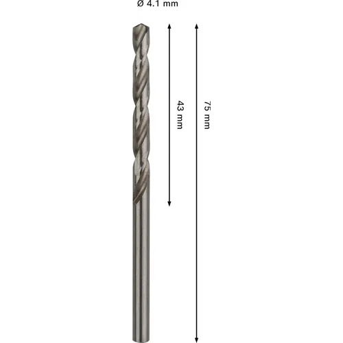 Metallborr PRO HSS-G 4,1x75 mm, 1-pack