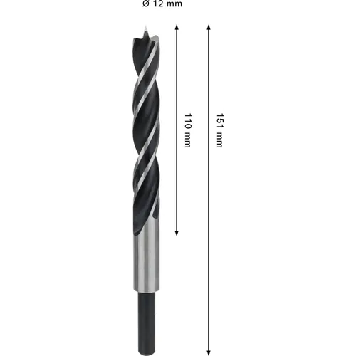 Träspiralborr pro 12x110/151 mm, 1-pack