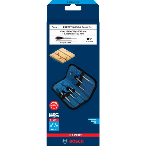 Centrumborrset Expert Self Cut Speed 7 delar, 16-32x152 mm