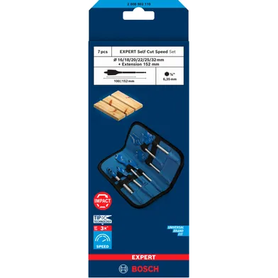 Centrumborrset Expert Self Cut Speed 7 delar, 16-32x152 mm