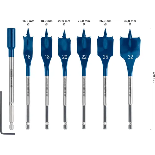 Centrumborrset Expert Self Cut Speed 7 delar, 16-32x152 mm