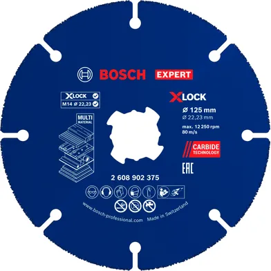Kapskiva MultiWheel X-Lock Carbide, 125 mm