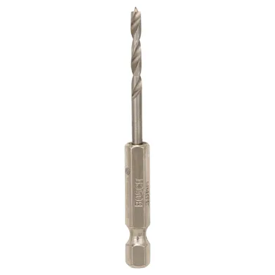 Träspiralborr, 1/4-tum insexskaft 3x33/74 mm, 1-pack