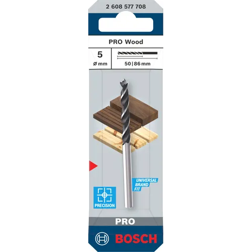 Träspiralborr pro 5x50/86 mm, 1-pack