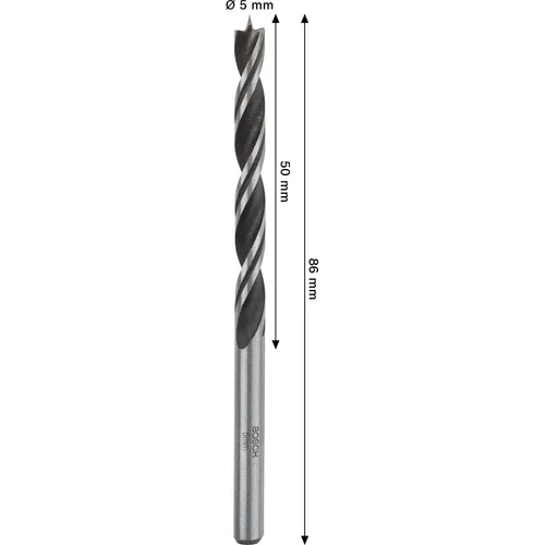 Träspiralborr pro 5x50/86 mm, 1-pack