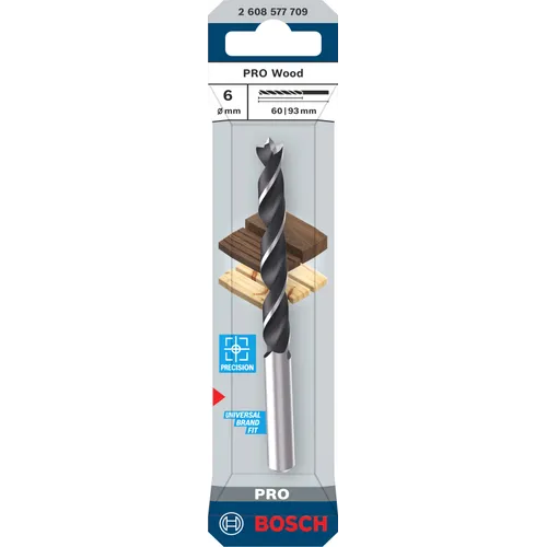 Träspiralborr pro 6x60/93 mm, 1-pack