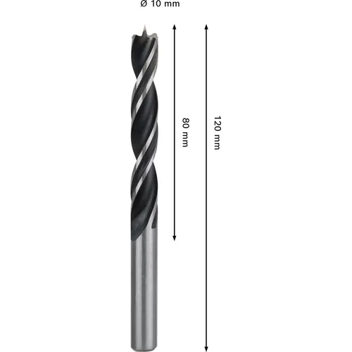Träspiralborr pro 10x80/120 mm, 1-pack