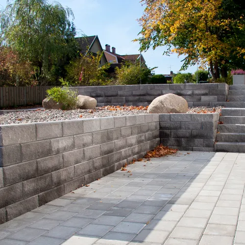 Mursten Megawall Garden 400x200x150 mm, Grafit