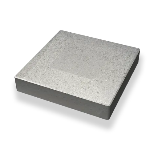 Stolptopp Slät Välvd 400x400x80/70 mm, Grå