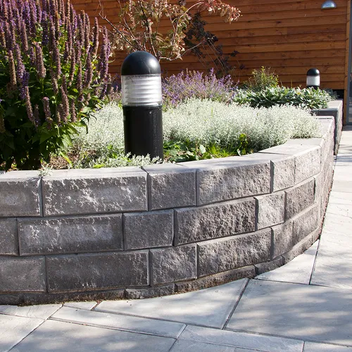 Mursten Megawall Radiesten 200x200x150 mm, Grå