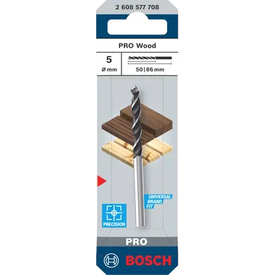 Träspiralborr pro 5x50/86 mm, 1-pack