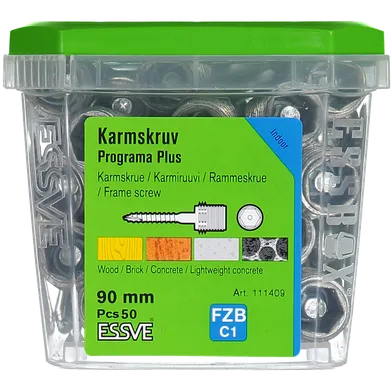 Karmskruv Programa Plus 90 mm, 50 st/frp