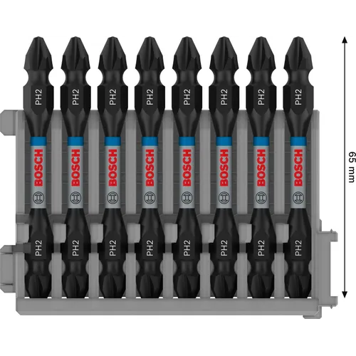 Bits PH Impact Control PH2, 65 mm, 8-pack