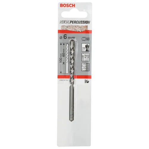 Betongborr silver CYL-3 6x100 mm