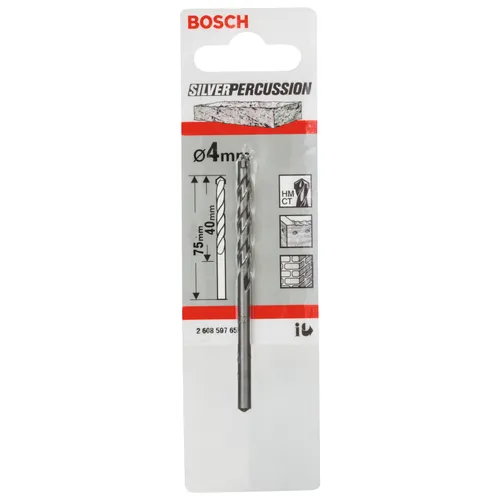 Betongborr silver CYL-3 4x75 mm