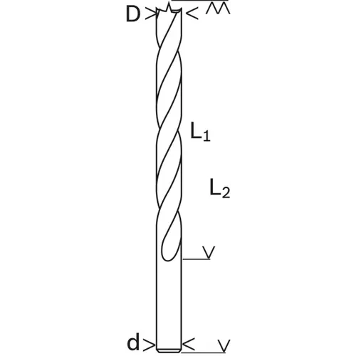 Träspiralborr standard 12x96/142 mm, 1-pack