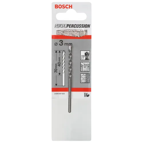 Betongborr silver CYL-3 3x70 mm