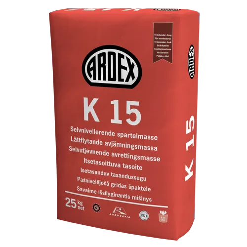 Avjämningsmassa K 15, 25 kg