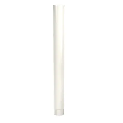 Stuprör 90 mm, Vit - 2500 mm