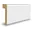 Klackfoder vitmålad furu, klack 6 mm 15x56 mm, 2200 mm
