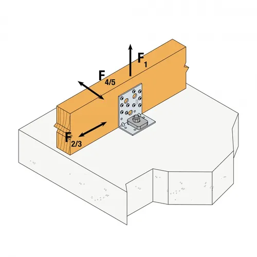 Vinkelbeslag AE CE 90x48x76x3,0 mm