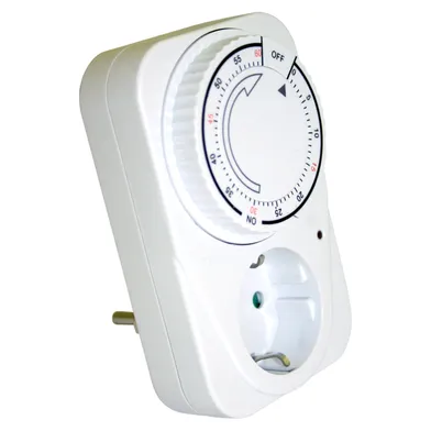 Säkerhetstimer jordad IP20, 0-60 min