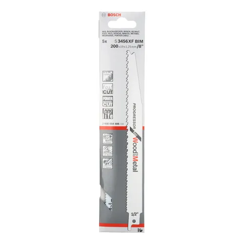 Tigersågblad S 3456 XF Trä/Metall 200 mm, 5-pack