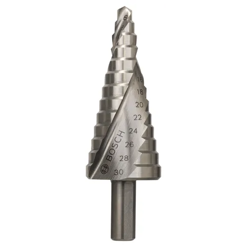Stegborr Cylindrisk HSS 13 steg, 6-30 mm