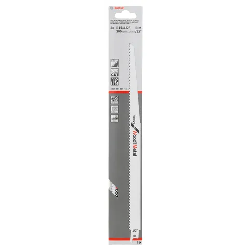 Tigersågblad S 1411 DF Trä/metall 300 mm, 2-pack
