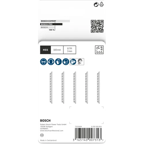 Sticksågsblad T 127 D Special Aluminium 100 mm, 5-pack