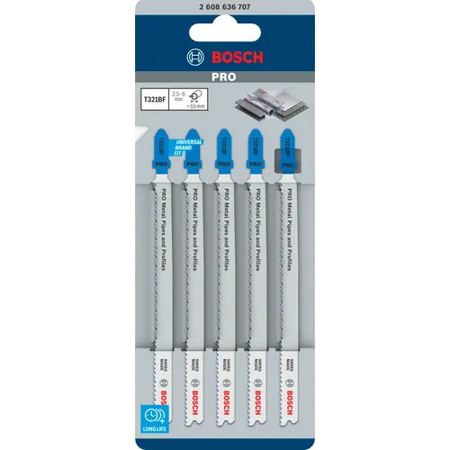 Sticksågblad T 321 BF Speed Metall 132 mm, 5-pack
