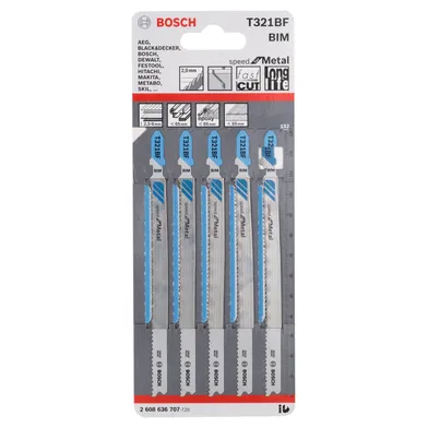 Sticksågblad T 321 BF Speed Metall 132 mm, 5-pack