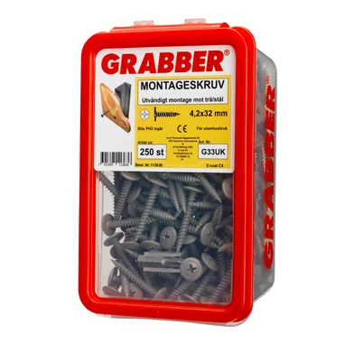 Gipsskruv Trä C4 4,2x31 mm, 250 st/frp
