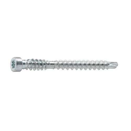 Golv- & listskruv m. borrspets & stödgänga Trä/Stål 4,0x48 mm, FZB, 250 st/frp