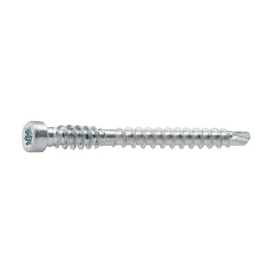 Golv- & listskruv m. borrspets & stödgänga Trä/Stål 4,0x48 mm, FZB, 250 st/frp