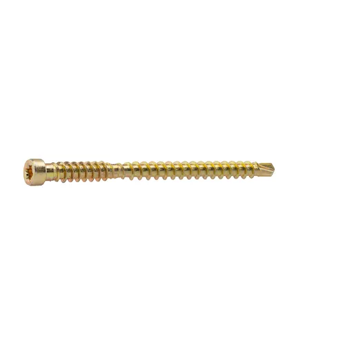 Golv- & listskruv m. borrspets & stödgänga Trä/Stål 4,2x62 mm, Gul, 250 st/frp